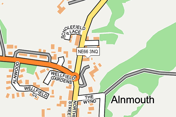 NE66 3NQ map - OS OpenMap – Local (Ordnance Survey)