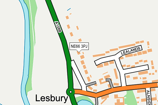 NE66 3PJ map - OS OpenMap – Local (Ordnance Survey) NE66 3PJ map - OS OpenMap – Local (Ordnance Survey)