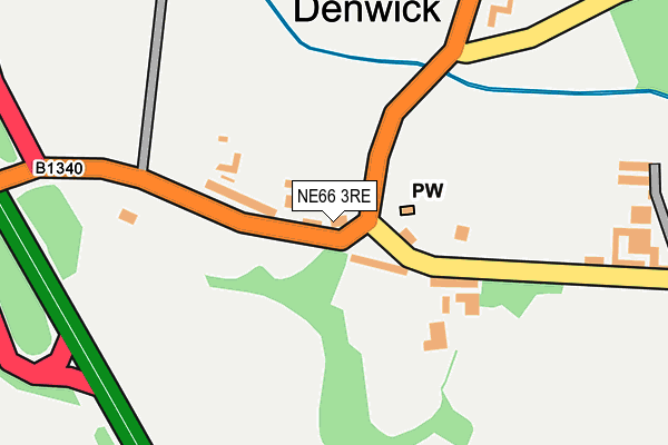 NE66 3RE map - OS OpenMap – Local (Ordnance Survey) NE66 3RE map - OS OpenMap – Local (Ordnance Survey)