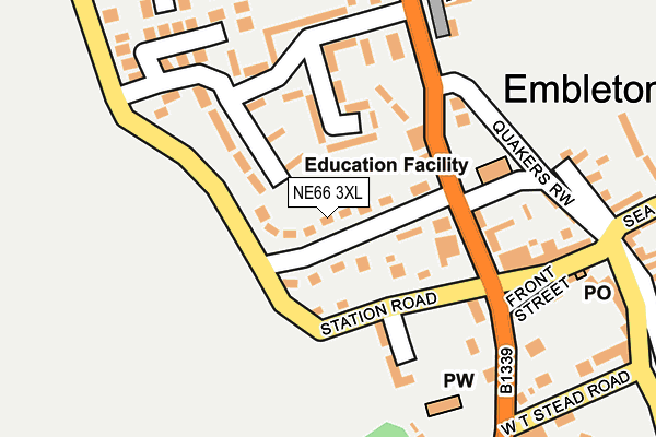 NE66 3XL map - OS OpenMap – Local (Ordnance Survey) NE66 3XL map - OS OpenMap – Local (Ordnance Survey)