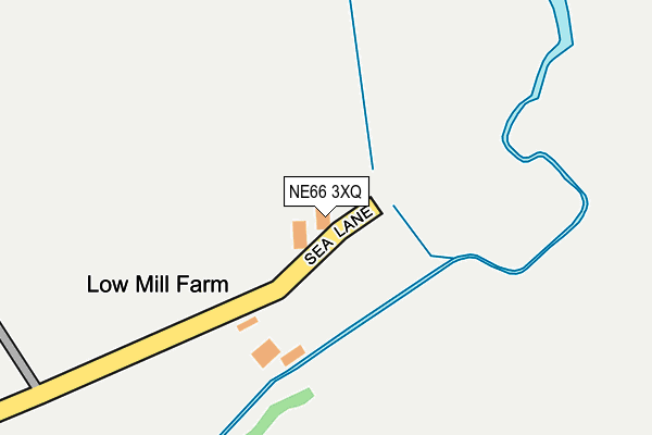 NE66 3XQ map - OS OpenMap – Local (Ordnance Survey) NE66 3XQ map - OS OpenMap – Local (Ordnance Survey)