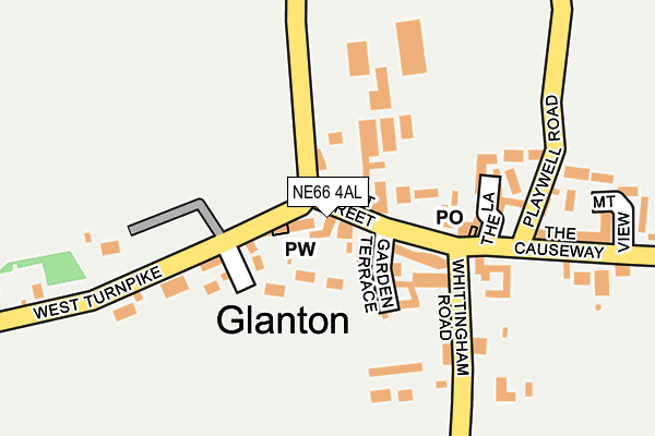NE66 4AL map - OS OpenMap – Local (Ordnance Survey) NE66 4AL map - OS OpenMap – Local (Ordnance Survey)