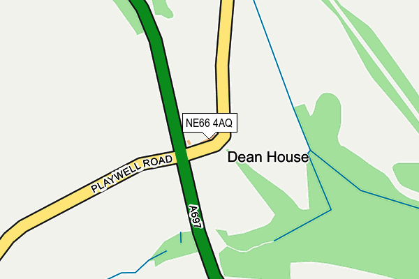 NE66 4AQ map - OS OpenMap – Local (Ordnance Survey) NE66 4AQ map - OS OpenMap – Local (Ordnance Survey)
