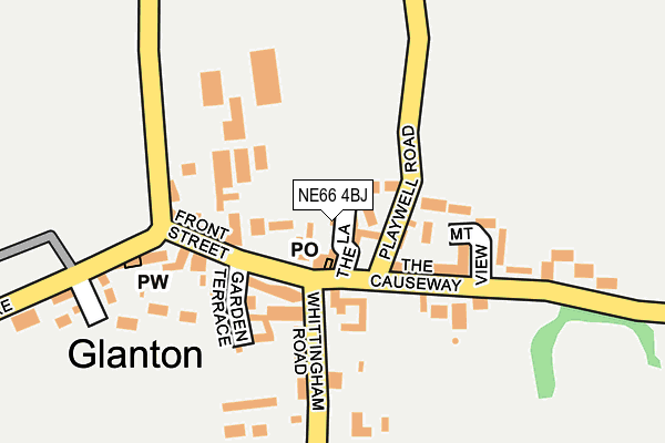 NE66 4BJ map - OS OpenMap – Local (Ordnance Survey) NE66 4BJ map - OS OpenMap – Local (Ordnance Survey)