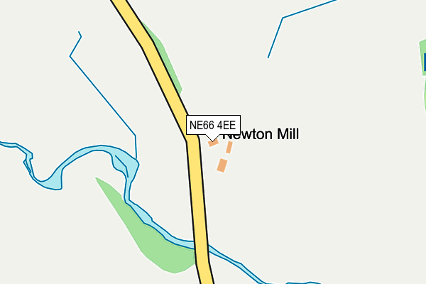 NE66 4EE map - OS OpenMap – Local (Ordnance Survey) NE66 4EE map - OS OpenMap – Local (Ordnance Survey)