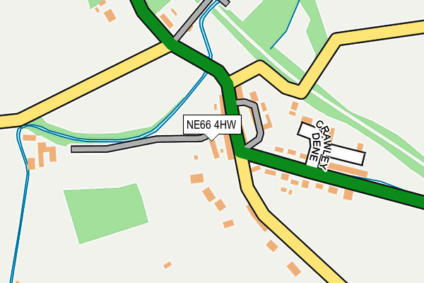 NE66 4HW map - OS OpenMap – Local (Ordnance Survey) NE66 4HW map - OS OpenMap – Local (Ordnance Survey)