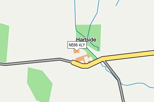 NE66 4LY map - OS OpenMap – Local (Ordnance Survey) NE66 4LY map - OS OpenMap – Local (Ordnance Survey)