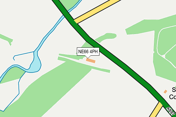 NE66 4PH map - OS OpenMap – Local (Ordnance Survey) NE66 4PH map - OS OpenMap – Local (Ordnance Survey)