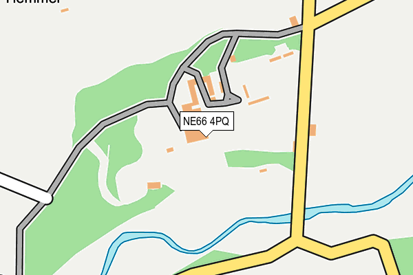 NE66 4PQ map - OS OpenMap – Local (Ordnance Survey) NE66 4PQ map - OS OpenMap – Local (Ordnance Survey)