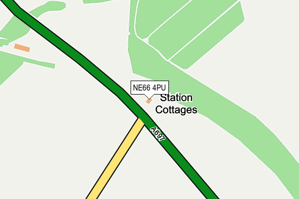 NE66 4PU map - OS OpenMap – Local (Ordnance Survey) NE66 4PU map - OS OpenMap – Local (Ordnance Survey)