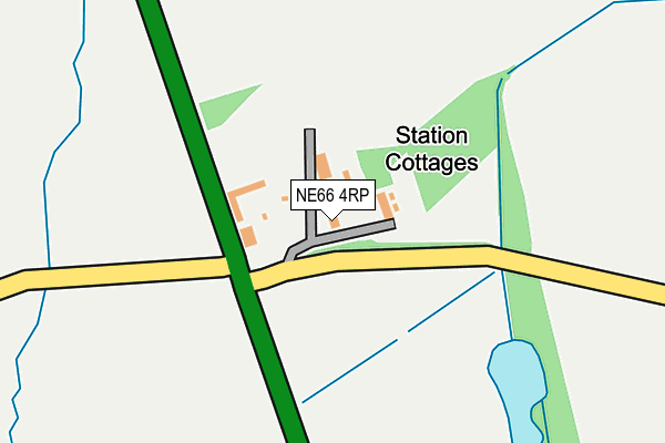 NE66 4RP map - OS OpenMap – Local (Ordnance Survey) NE66 4RP map - OS OpenMap – Local (Ordnance Survey)