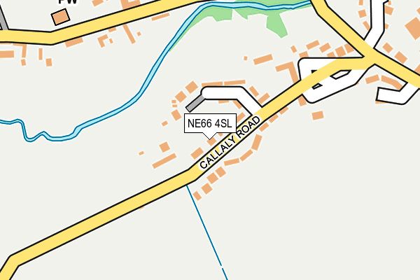 NE66 4SL map - OS OpenMap – Local (Ordnance Survey)