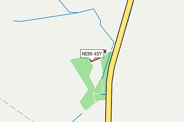 NE66 4SY map - OS OpenMap – Local (Ordnance Survey) NE66 4SY map - OS OpenMap – Local (Ordnance Survey)