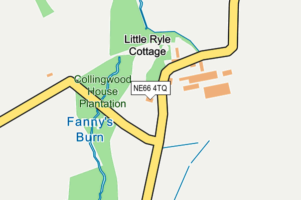 NE66 4TQ map - OS OpenMap – Local (Ordnance Survey) NE66 4TQ map - OS OpenMap – Local (Ordnance Survey)