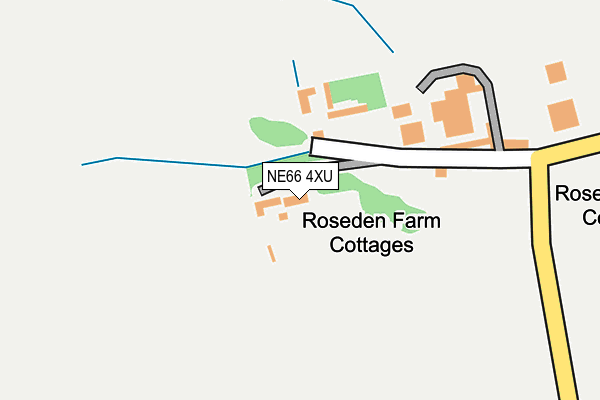 NE66 4XU map - OS OpenMap – Local (Ordnance Survey)