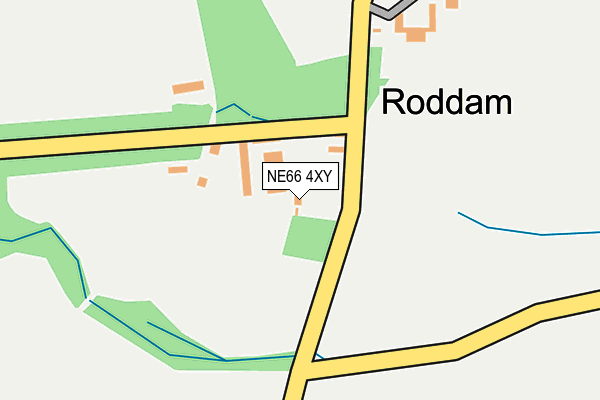 NE66 4XY map - OS OpenMap – Local (Ordnance Survey) NE66 4XY map - OS OpenMap – Local (Ordnance Survey)