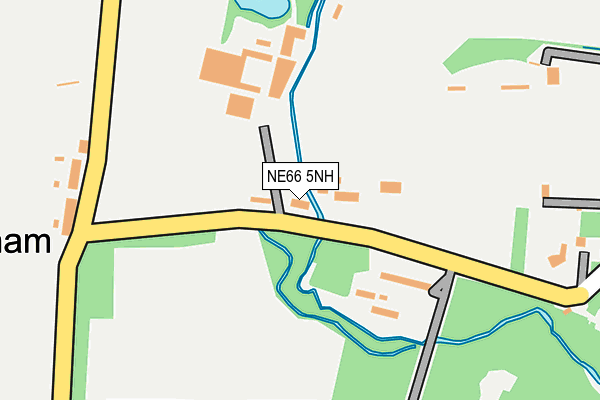NE66 5NH map - OS OpenMap – Local (Ordnance Survey) NE66 5NH map - OS OpenMap – Local (Ordnance Survey)