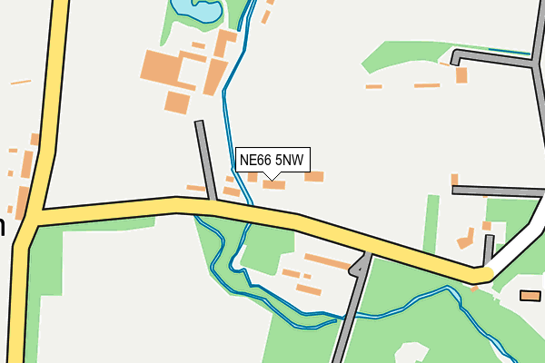 NE66 5NW map - OS OpenMap – Local (Ordnance Survey) NE66 5NW map - OS OpenMap – Local (Ordnance Survey)