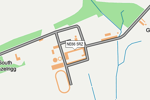 NE66 5RZ map - OS OpenMap – Local (Ordnance Survey) NE66 5RZ map - OS OpenMap – Local (Ordnance Survey)