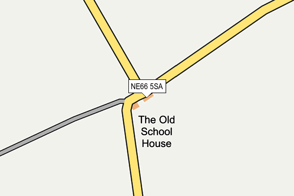 NE66 5SA map - OS OpenMap – Local (Ordnance Survey) NE66 5SA map - OS OpenMap – Local (Ordnance Survey)