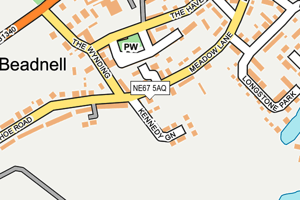 NE67 5AQ map - OS OpenMap – Local (Ordnance Survey) NE67 5AQ map - OS OpenMap – Local (Ordnance Survey)
