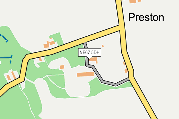 NE67 5DH map - OS OpenMap – Local (Ordnance Survey) NE67 5DH map - OS OpenMap – Local (Ordnance Survey)