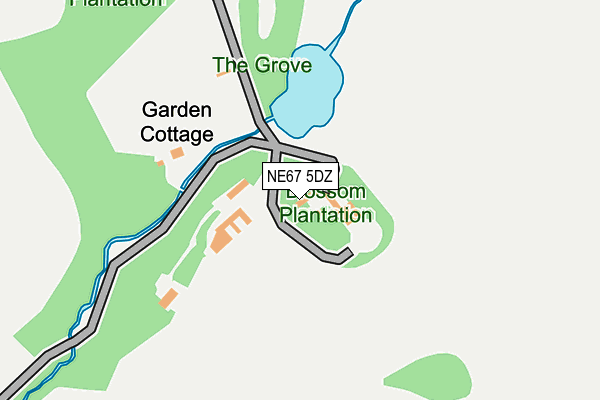NE67 5DZ map - OS OpenMap – Local (Ordnance Survey) NE67 5DZ map - OS OpenMap – Local (Ordnance Survey)