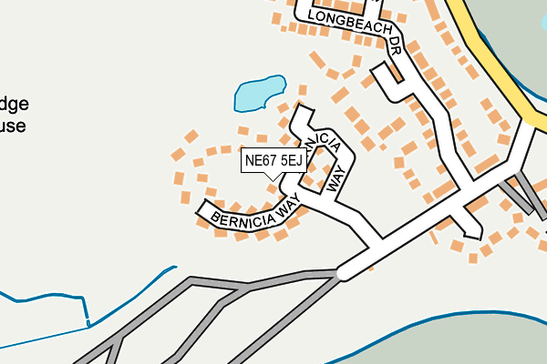 NE67 5EJ map - OS OpenMap – Local (Ordnance Survey) NE67 5EJ map - OS OpenMap – Local (Ordnance Survey)
