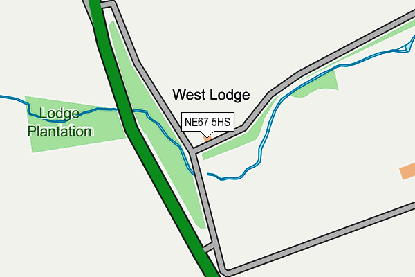 NE67 5HS map - OS OpenMap – Local (Ordnance Survey) NE67 5HS map - OS OpenMap – Local (Ordnance Survey)
