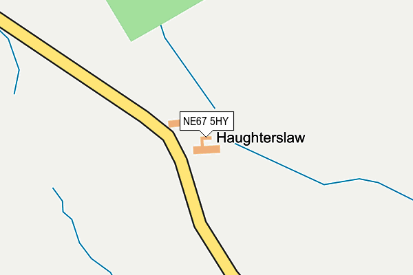 NE67 5HY map - OS OpenMap – Local (Ordnance Survey) NE67 5HY map - OS OpenMap – Local (Ordnance Survey)