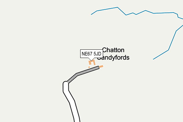 NE67 5JD map - OS OpenMap – Local (Ordnance Survey) NE67 5JD map - OS OpenMap – Local (Ordnance Survey)