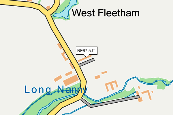 NE67 5JT map - OS OpenMap – Local (Ordnance Survey) NE67 5JT map - OS OpenMap – Local (Ordnance Survey)