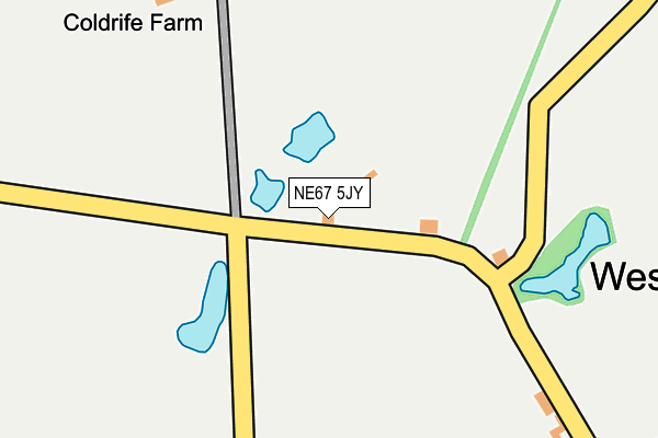 NE67 5JY map - OS OpenMap – Local (Ordnance Survey) NE67 5JY map - OS OpenMap – Local (Ordnance Survey)