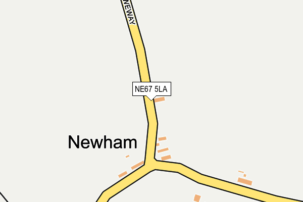 NE67 5LA map - OS OpenMap – Local (Ordnance Survey) NE67 5LA map - OS OpenMap – Local (Ordnance Survey)
