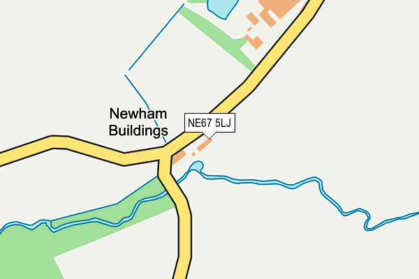 NE67 5LJ map - OS OpenMap – Local (Ordnance Survey) NE67 5LJ map - OS OpenMap – Local (Ordnance Survey)