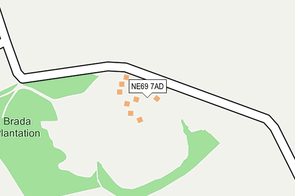 NE69 7AD map - OS OpenMap – Local (Ordnance Survey) NE69 7AD map - OS OpenMap – Local (Ordnance Survey)