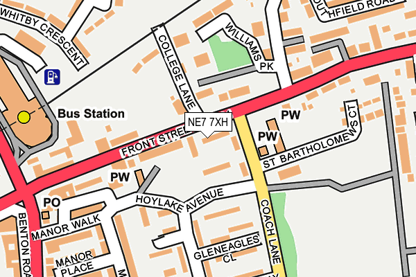 NE7 7XH map - OS OpenMap – Local (Ordnance Survey) NE7 7XH map - OS OpenMap – Local (Ordnance Survey)