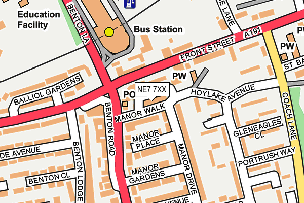 NE7 7XX map - OS OpenMap – Local (Ordnance Survey) NE7 7XX map - OS OpenMap – Local (Ordnance Survey)