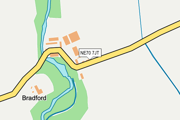 NE70 7JT map - OS OpenMap – Local (Ordnance Survey) NE70 7JT map - OS OpenMap – Local (Ordnance Survey)