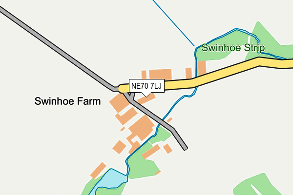 NE70 7LJ map - OS OpenMap – Local (Ordnance Survey) NE70 7LJ map - OS OpenMap – Local (Ordnance Survey)