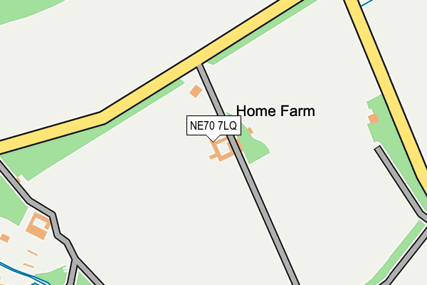 NE70 7LQ map - OS OpenMap – Local (Ordnance Survey) NE70 7LQ map - OS OpenMap – Local (Ordnance Survey)