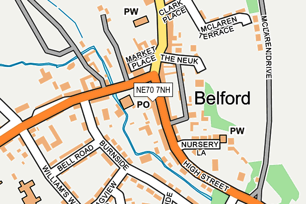 NE70 7NH map - OS OpenMap – Local (Ordnance Survey) NE70 7NH map - OS OpenMap – Local (Ordnance Survey)