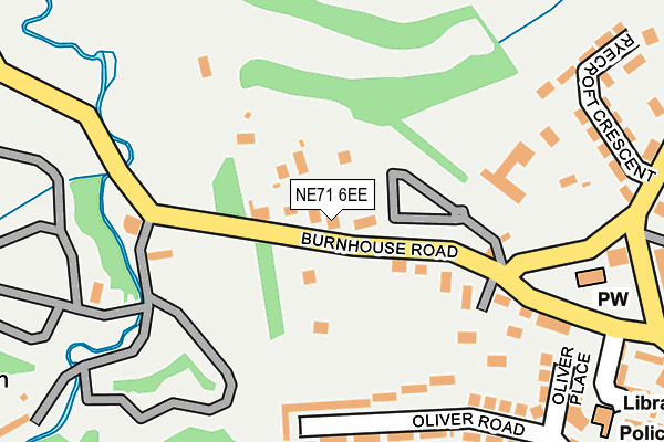 NE71 6EE map - OS OpenMap – Local (Ordnance Survey) NE71 6EE map - OS OpenMap – Local (Ordnance Survey)