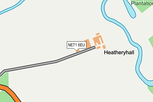 NE71 6EU map - OS OpenMap – Local (Ordnance Survey) NE71 6EU map - OS OpenMap – Local (Ordnance Survey)