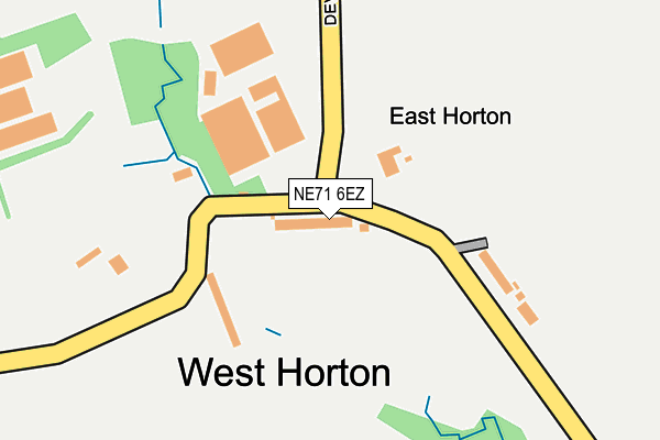 NE71 6EZ map - OS OpenMap – Local (Ordnance Survey) NE71 6EZ map - OS OpenMap – Local (Ordnance Survey)