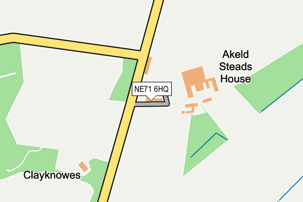 NE71 6HQ map - OS OpenMap – Local (Ordnance Survey) NE71 6HQ map - OS OpenMap – Local (Ordnance Survey)