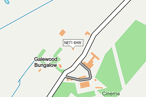 NE71 6HW map - OS OpenMap – Local (Ordnance Survey) NE71 6HW map - OS OpenMap – Local (Ordnance Survey)