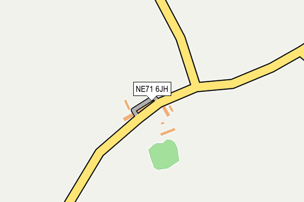 NE71 6JH map - OS OpenMap – Local (Ordnance Survey) NE71 6JH map - OS OpenMap – Local (Ordnance Survey)