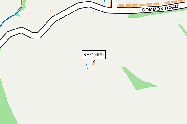 NE71 6PD map - OS OpenMap – Local (Ordnance Survey) NE71 6PD map - OS OpenMap – Local (Ordnance Survey)