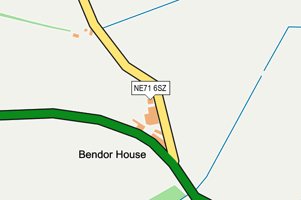 NE71 6SZ map - OS OpenMap – Local (Ordnance Survey) NE71 6SZ map - OS OpenMap – Local (Ordnance Survey)